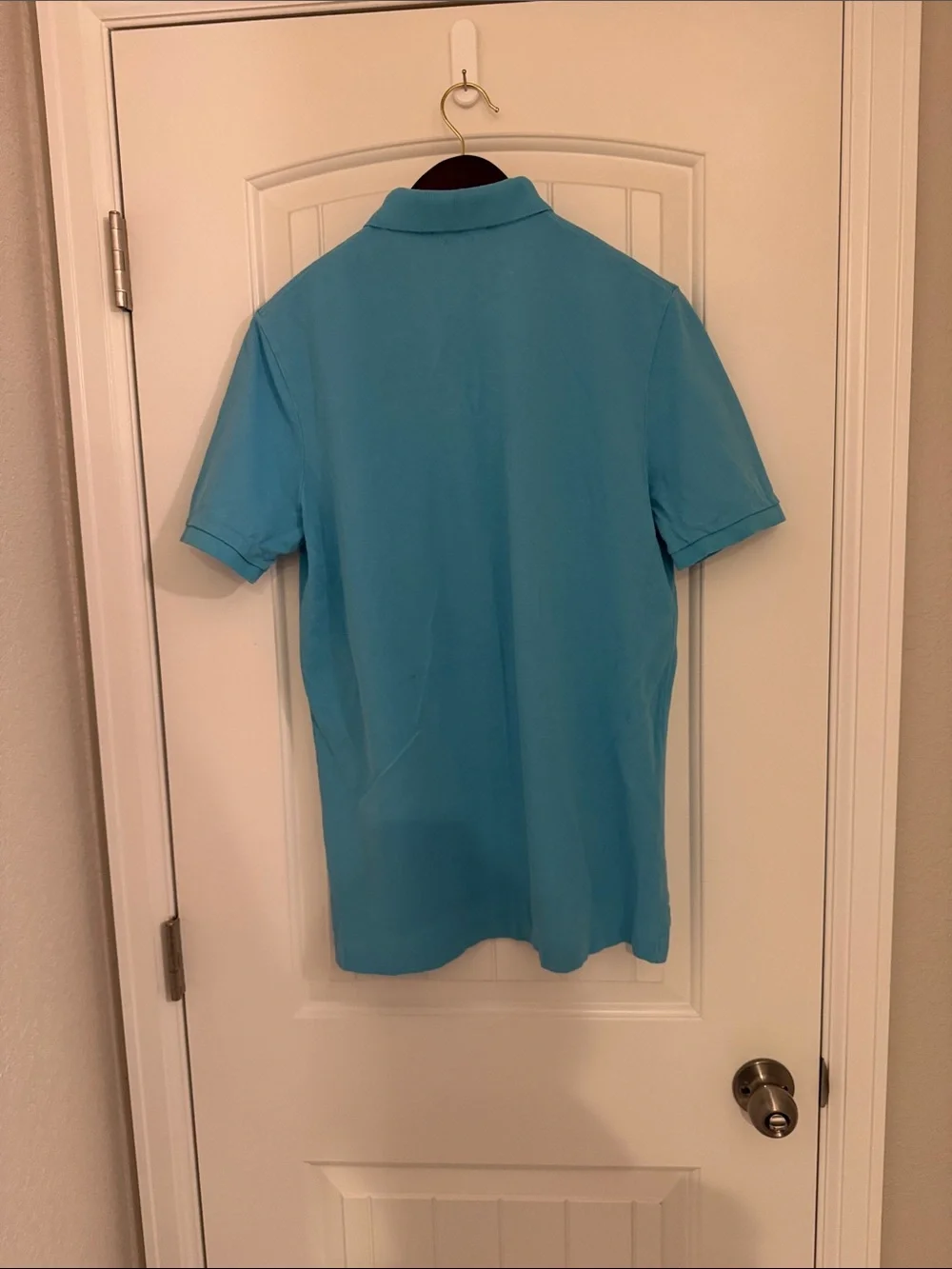 Ralph Lauren Men’s Aqua Polo with Yellow Pony Logo
